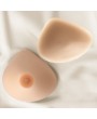 Prothèse seins silicone asymétrique, mamelons en option