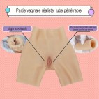 Panty faux vagin en silicone, rehausseur de fesses