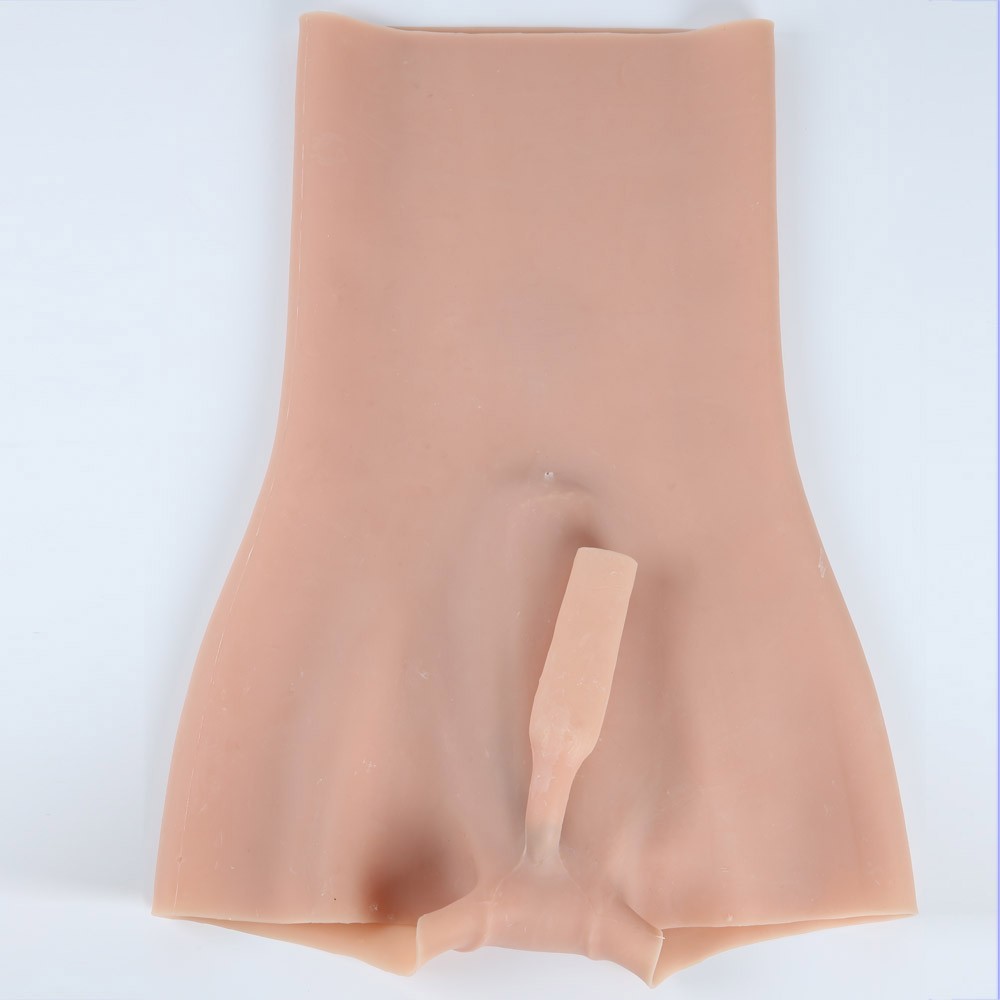 Panty faux vagin artificiel en silicone, taille haute