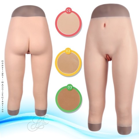 Legging réaliste faux vagin, en silicone