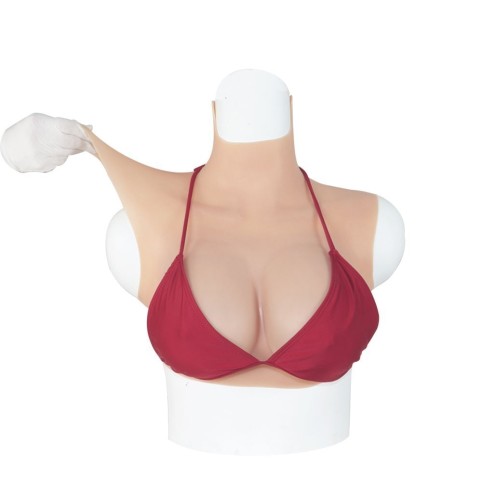 Body faux seins silicone encolure ronde