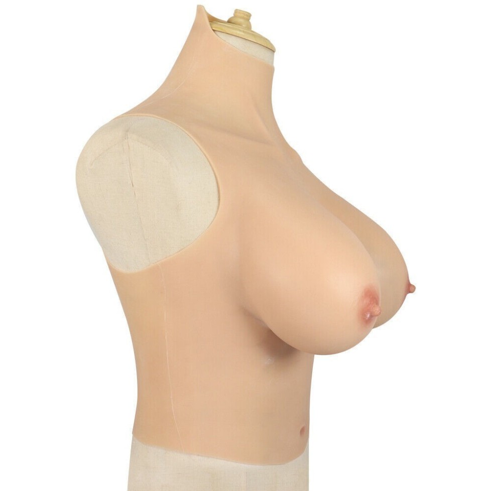 Fausse poitrine en silicone, en forme de goutte d'eau Fausse poitrine en silicone, en forme de goutte d'eau