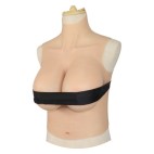 Fausse poitrine en silicone, en forme de goutte d'eau