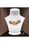 Collier fashion, motifs en cristal de résine