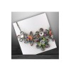 Collier verre et perles aux reflets nacrés