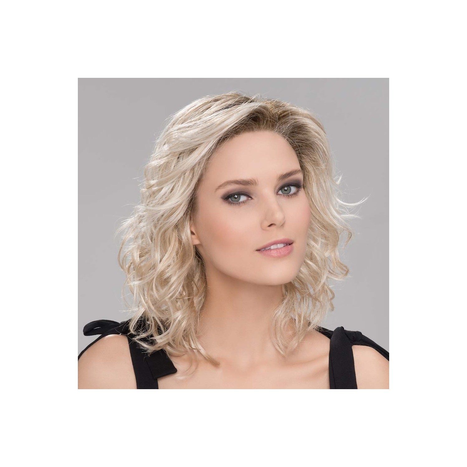 Perruque mi longue Monofilament, ultra-tendance