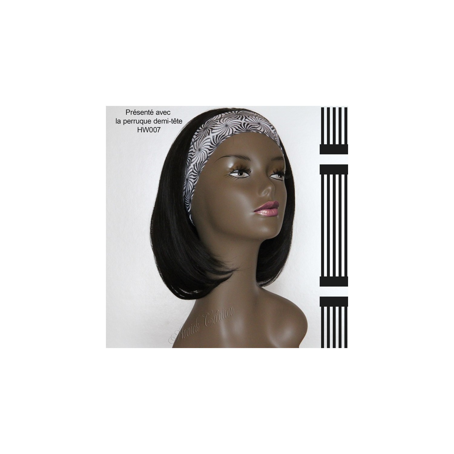Bandeau pour vos perruques demi-tête
