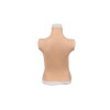 Buste long fausse poitrine, elastique coton, col haut