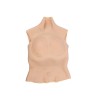 Buste long faux seins, col haut, Elastic Cotton, taille G